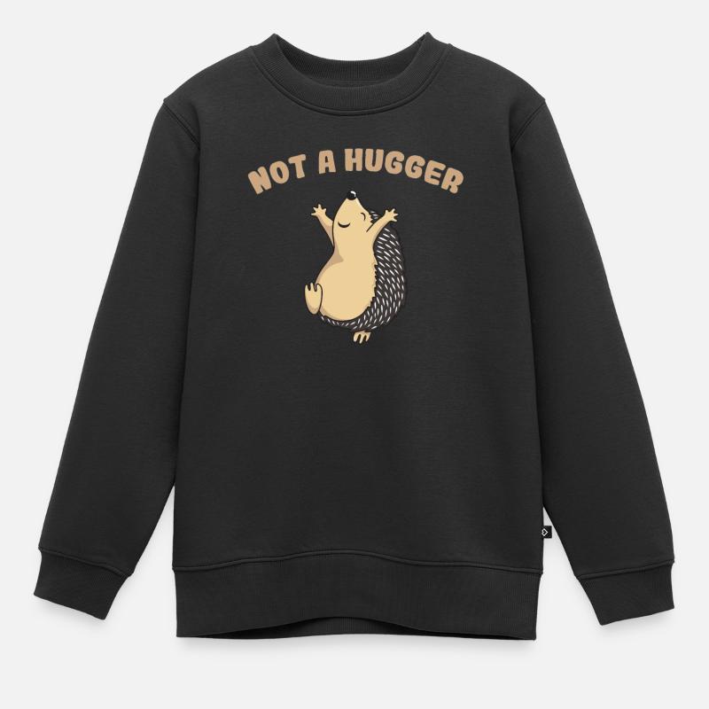 Hérisson - Sweat Premium enfant bio - noir