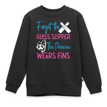 Scuba Diving Diver Girl Forget - Sweat Premium enfant bio - noir - Devant - AI Model Kid Female (0cm)