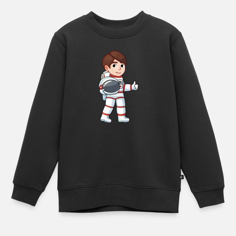 Je suis astronaute fusée cadeau de l’espace - Sweat Premium enfant bio - noir