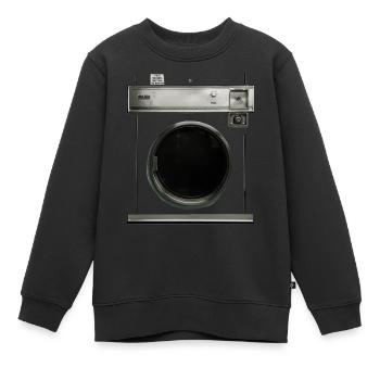Rétro machine à laver costume carnaval Halloween blague - Sweat Premium enfant bio - noir - Devant - AI Model Kid Female (0cm)