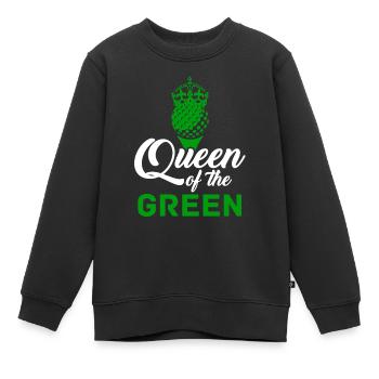 Golfeur Golf golf golf golf - Sweat Premium enfant bio - noir - Devant - AI Model Kid Female (0cm)