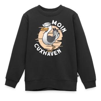 Nordsee Cuxhaven Norddeutschland Geschenk - Kinder Premium Organic Sweatshirt - Schwarz - Vorne - AI Model Kid Female (0cm)