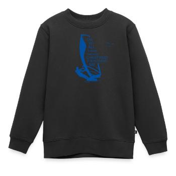 Planche à voile voile planche à voile - Sweat Premium enfant bio - noir - Devant - AI Model Kid Female (0cm)
