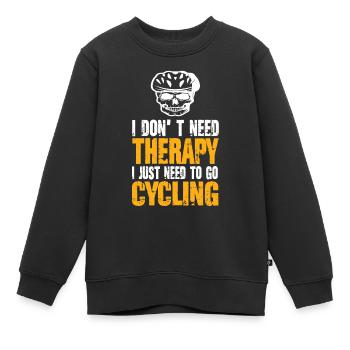 Rennrad - Kinder Premium Organic Sweatshirt - Schwarz - Vorne - AI Model Kid Female (0cm)