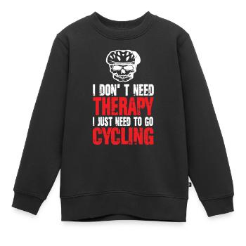 Rennrad - Kinder Premium Organic Sweatshirt - Schwarz - Vorne - AI Model Kid Female (0cm)