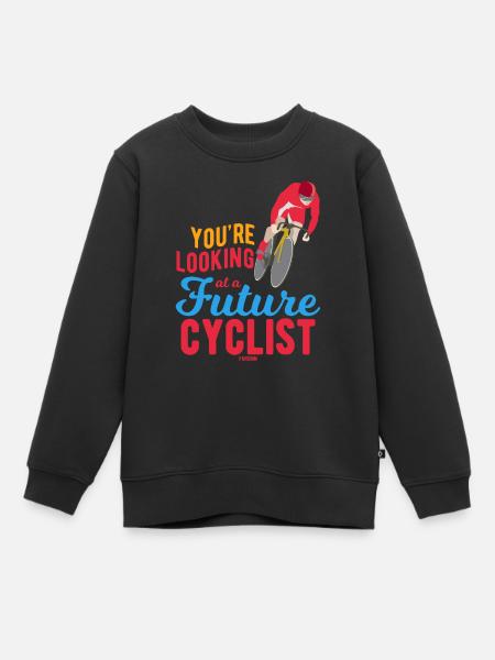 Radsport Fahrrad Kind Baby Sohn - Kinder Premium Organic Sweatshirt - Schwarz