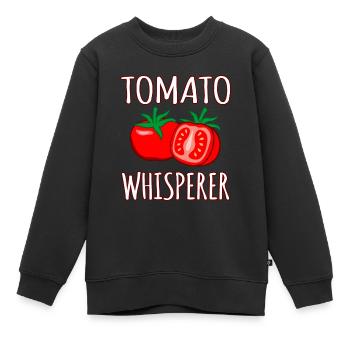 Tomato - Kids Premium Organic Sweatshirt - black - Front - AI Model Kid Female (0cm)
