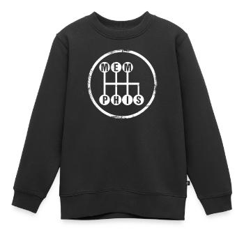 Memphis Stick Shift for Fans of Memphis - Kinder Premium Organic Sweatshirt - Schwarz - Vorne - AI Model Kid Female (0cm)