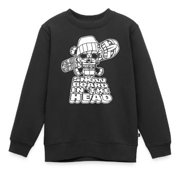 Snowboard, Sports Extrêmes, Suisse - Sweat Premium enfant bio - noir - Devant - AI Model Kid Female (0cm)
