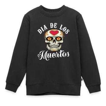 Dia De Los Muertos Day Of The Dead - Kinder Premium Organic Sweatshirt - Schwarz - Vorne - AI Model Kid Female (0cm)