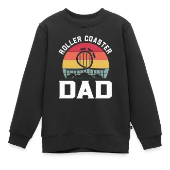 Montagnes Russes Parc d’attractions Parc d’attractions - Sweat Premium enfant bio - noir - Devant - AI Model Kid Female (0cm)