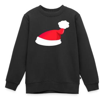 Nikolaus Mütze - Kinder Premium Organic Sweatshirt - Schwarz - Vorne - AI Model Kid Female (0cm)