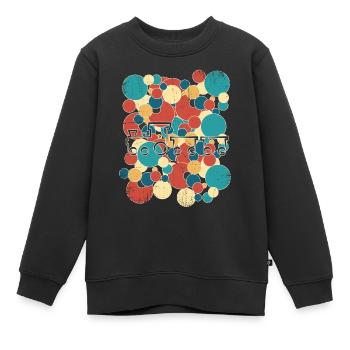Train train train conducteurs de train - Sweat Premium enfant bio - noir - Devant - AI Model Kid Female (0cm)