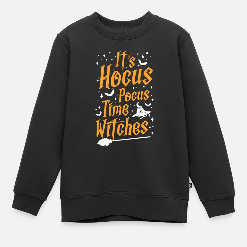 Hexe - Kinder Premium Organic Sweatshirt - Schwarz