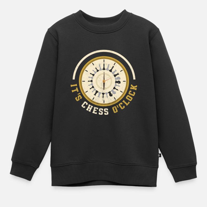 C’est le temps des échecs - Sweat Premium enfant bio - noir