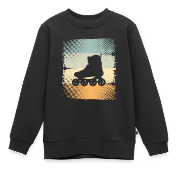 Patins en ligne - Sweat Premium enfant bio - noir - Devant - AI Model Kid Female (0cm)