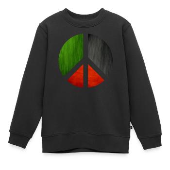 Palestine Peace Fun Cadeau - Sweat Premium enfant bio - noir - Devant - AI Model Kid Female (0cm)