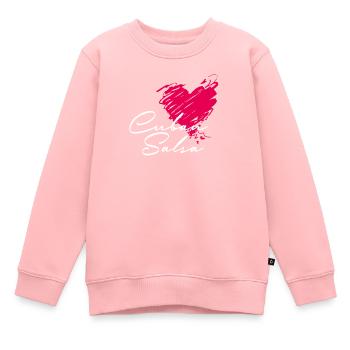 Cuban Salsa Salsa Dance - Kinder Premium Organic Sweatshirt - Rosa - Vorne - AI Model Kid Female (0cm)