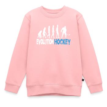 Evolution Hockey - Kinder Premium Organic Sweatshirt - Rosa - Vorne - AI Model Kid Female (0cm)