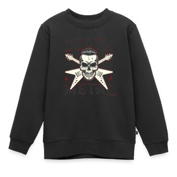 Groupe de Heavy Metal Metal Metal Skull Death Metal - Sweat Premium enfant bio - noir - Devant - AI Model Kid Female (0cm)