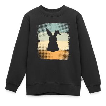 Kaninchen - Kinder Premium Organic Sweatshirt - Schwarz - Vorne - AI Model Kid Female (0cm)