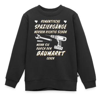 ROMANTISCHE SPAZIERGÄNGE - Kinder Premium Organic Sweatshirt - Schwarz - Vorne - AI Model Kid Female (0cm)