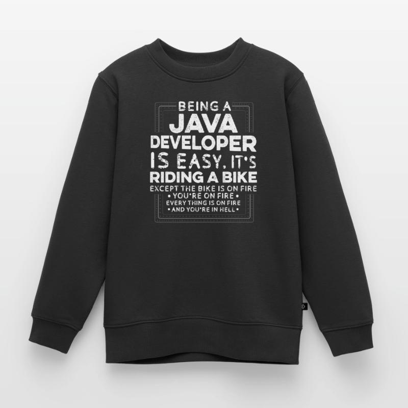 Java Developer Kinder Premium Organic Sweatshirt