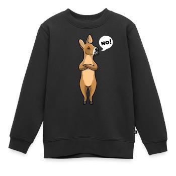 Wasserreh lustige Tiere - Kinder Premium Organic Sweatshirt - Schwarz - Vorne - AI Model Kid Female (0cm)