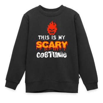 Halloween Halloween Halloween Halloween Halloween - Sweat Premium enfant bio - noir - Devant - AI Model Kid Female (0cm)