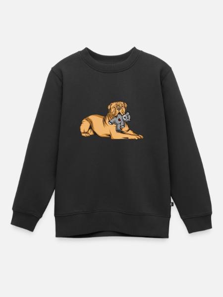 Bordeauxdogge - Kinder Premium Organic Sweatshirt - Schwarz