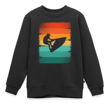 Jetski - Kinder Premium Organic Sweatshirt - Schwarz - Vorne - AI Model Kid Female (0cm)