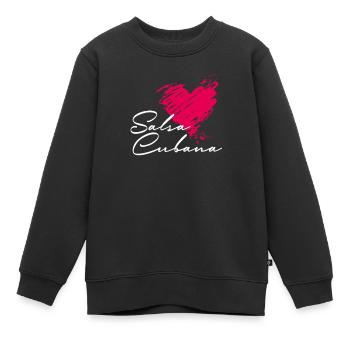 Salsa Cubana Salsa Danse Salsa Musique - Sweat Premium enfant bio - noir - Devant - AI Model Kid Female (0cm)