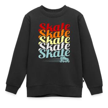 Roller - Sweat Premium enfant bio - noir - Devant - AI Model Kid Female (0cm)