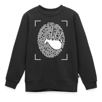 Dudelsack - Kinder Premium Organic Sweatshirt - Schwarz - Vorne - AI Model Kid Female (0cm)