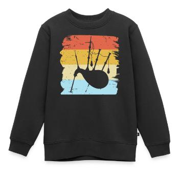 Dudelsack - Kinder Premium Organic Sweatshirt - Schwarz - Vorne - AI Model Kid Female (0cm)