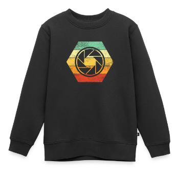 Photographe Photographie Photographie Colorée - Sweat Premium enfant bio - noir - Devant - AI Model Kid Female (0cm)