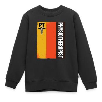 Physiothérapie Physiothérapeute Physiothérapie - Sweat Premium enfant bio - noir - Devant - AI Model Kid Female (0cm)