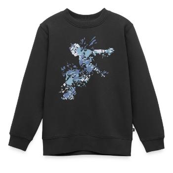 Splash Freerunning Parkour - Sweat Premium enfant bio - noir - Devant - AI Model Kid Female (0cm)