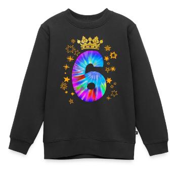 6. Geburtstag - Kinder Premium Organic Sweatshirt - Schwarz - Vorne - AI Model Kid Female (0cm)