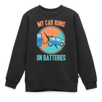 Nachhaltigkeit - Kinder Premium Organic Sweatshirt - Schwarz - Vorne - AI Model Kid Female (0cm)
