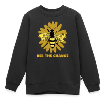 Nachhaltigkeit - Kinder Premium Organic Sweatshirt - Schwarz - Vorne - AI Model Kid Female (0cm)