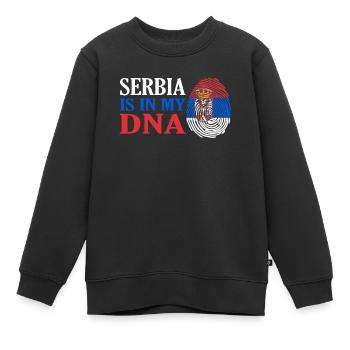 Serbien - Kinder Premium Organic Sweatshirt - Schwarz - Vorne - AI Model Kid Female (0cm)