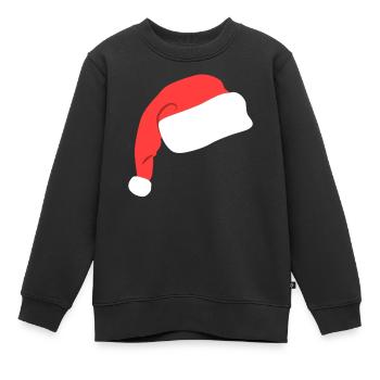 Lustige Nikolaus Mütze - Kinder Premium Organic Sweatshirt - Schwarz - Vorne - AI Model Kid Female (0cm)