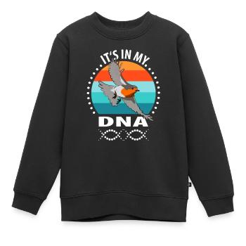 Observation des oiseaux Oiseaux Observation des oiseaux Oiseaux - Sweat Premium enfant bio - noir - Devant - AI Model Kid Female (0cm)