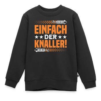 Silvester Feuerwerk Feuerwerker Geschenk - Kinder Premium Organic Sweatshirt - Schwarz - Vorne - AI Model Kid Female (0cm)