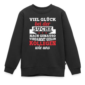 Abschied Kollegen Geschenk Rente Kündigung Idee - Kinder Premium Organic Sweatshirt - Schwarz - Vorne - AI Model Kid Female (0cm)