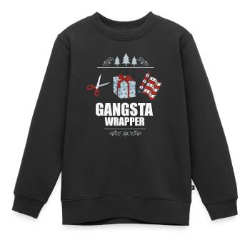 Weihnachten Heiligabend Frohes Fest Xmas - Kinder Premium Organic Sweatshirt - Schwarz - Vorne - AI Model Kid Female (0cm)