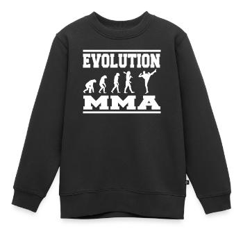 Evolution Mma - Kinder Premium Organic Sweatshirt - Schwarz - Vorne - AI Model Kid Female (0cm)