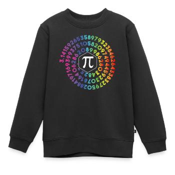 Pi Spirale | Happy Pi Day Shirt Pi Mathe 3.14 - Kinder Premium Organic Sweatshirt - Schwarz - Vorne - AI Model Kid Female (0cm)