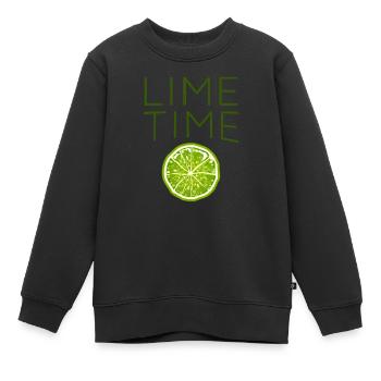 Chaux - Sweat Premium enfant bio - noir - Devant - AI Model Kid Female (0cm)